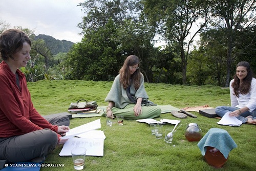 The Women Sacred Songs'Circle at Sara's beautiful garden