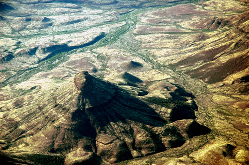 Painted volcano