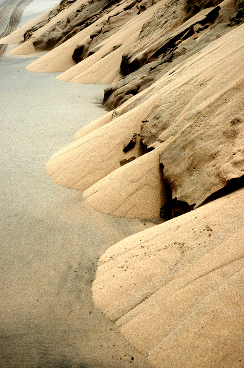 Sandy waterfall