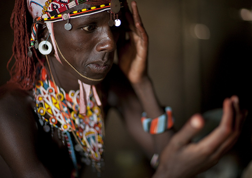 Copy of Mirror, mirror...Samburu warrior - Kenya