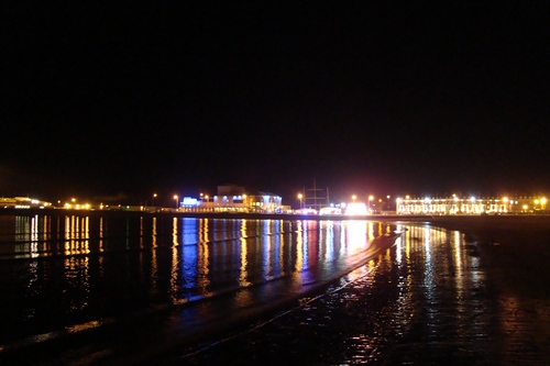 Night on the shore